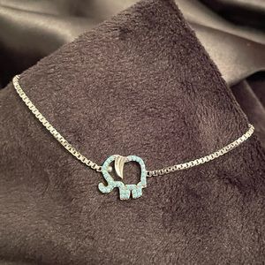 Turquoise and Sterling silver Elephant Bracelet